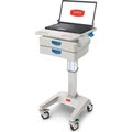 Capsa Solutions Capsa Healthcare LX5 Non-Powered Laptop Cart, Two 3" Drawers, 45 lbs. Weight Capacity LX5-NG-D20-M-45